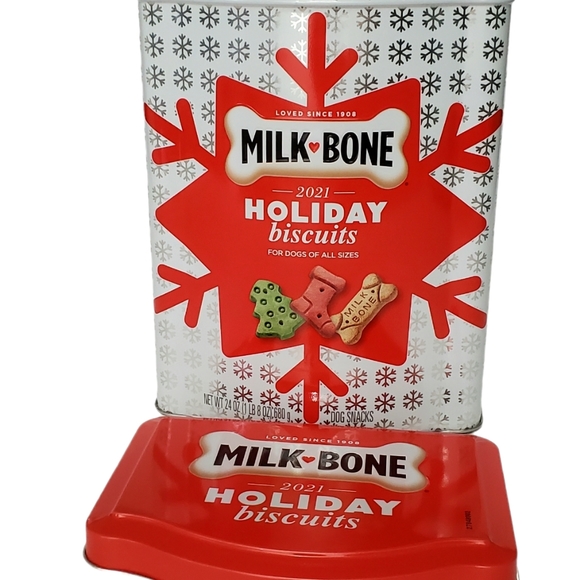Milk Bone Holiday Christmas Biscuit Collectible Limited Edition Tin Container - Picture 2 of 9